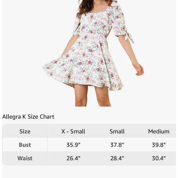 Allegra K Fit And Flare Dress Size XS New With Tag - Picture 5 of 9